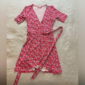 Lilly Pulitzer Lipstick Print Wrap Dress